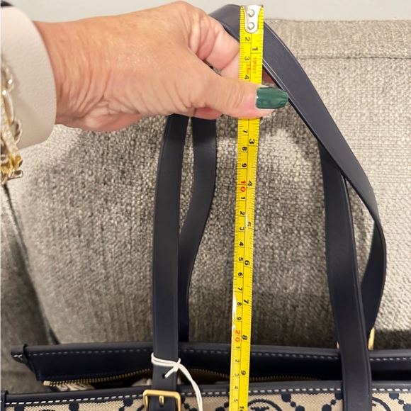 Tory Burch Navy and Tan Women's Bag - Picture 8 of 8